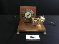 Midget car trophy with working clock