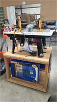 RYOBI ROUTER TABLE RT501W WITH ATTACHMENTS & STAND