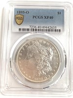 1895-O Morgan Dollar PCGS XF40