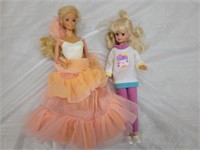 Pair of 1980s Barbie Dolls