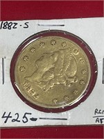 1882 S $20 Gold Piece