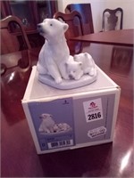 Lladro Polar Bear Miniature Figure w/ Box