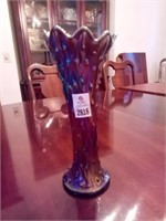 Early Carnival Glass Vase