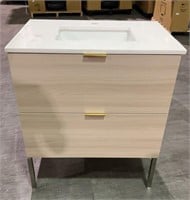 New Quartz top 2 drawer vanity with sink
 soft
