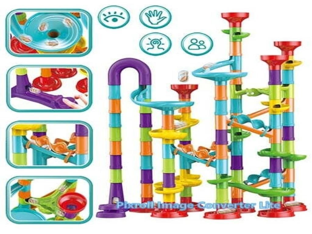 One Size  Queen.Y 113PCS Marble Run Set  Construct