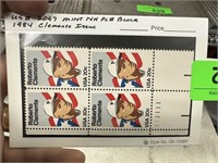 2097 MINT NH PL# STAMP BLOCK 1984 CLEMENTE ISS