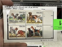 2101A MINT NH STAMP BLOCK 1984 DOGS ISSUE