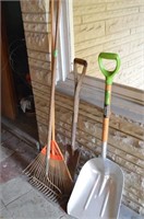 Garden Shovel, Rake, Metal Garden Rake, Plastic