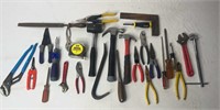 Box a lot of Hand Tools including Hammers,