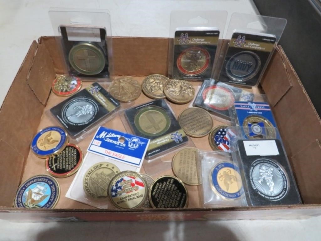 HUGE COLLECTION OF MILITARY TOKENS
