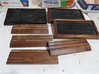 COLL OF COUNTER TOP DISPLAY STANDS