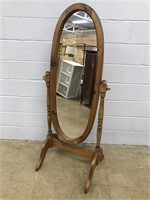 Pine Swivel Dressing Mirror