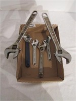 Assorted Adjustable Wrenches