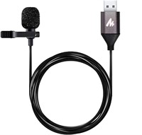 MAONO USB Lavalier Microphone, 192KHZ/24BIT Plug