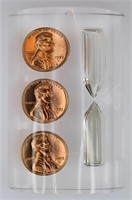 1971-D Penny Hourglass Unusual!