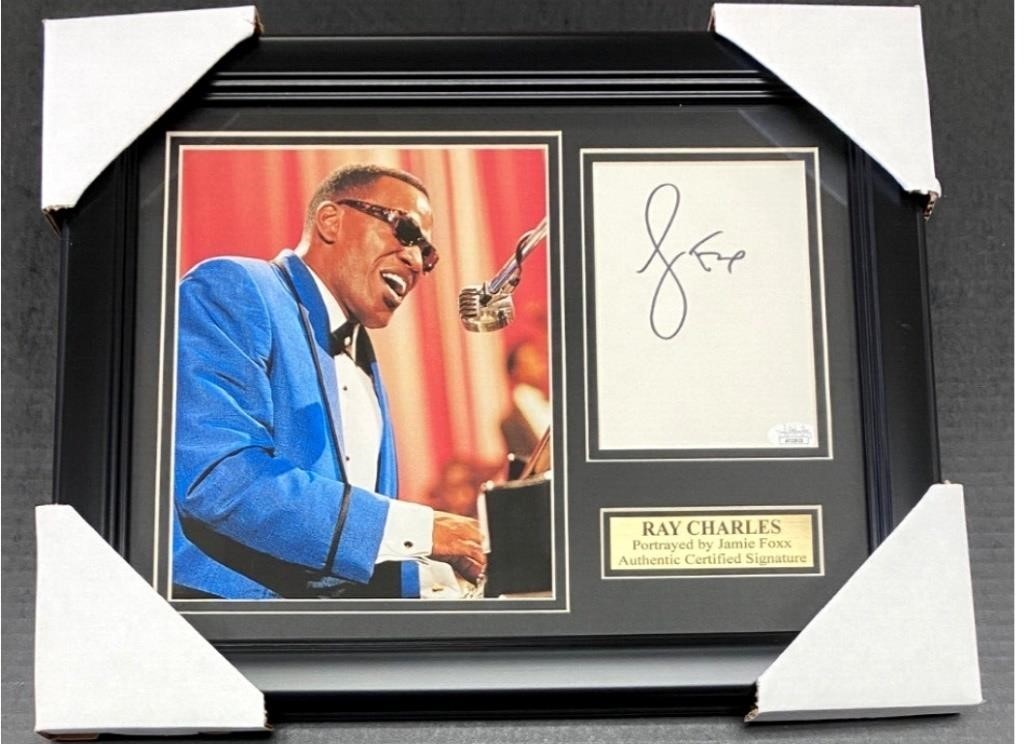 Autographed Jamie Foxx as Ray Charles Photo
