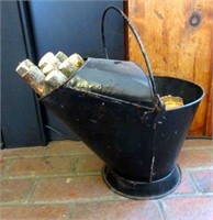 Antique Coal Scuttle Bucket