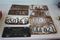 Selection of Older Licence Plates