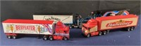 Diecast truck and trailers