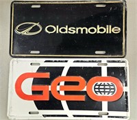 3 Vanity Tags Oldsmobile and GEO