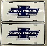 2 Chevy Truck Vanity Tags 00165
