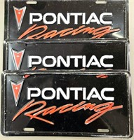 3 Vanity Tags Pontiac Racing