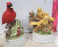 Porcelain Bird Music Figurines.  Work