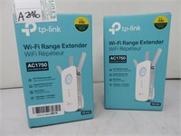 2 TP-LINK WIFI RANGE EXTENDERS RE450