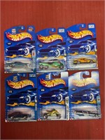 6 new in the box hot wheels