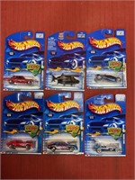 6 new in the box hot wheels
