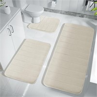 Yimobra 3 Pieces Memory Foam Bath Mat Sets,