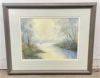 Framed Watercolor- Signed