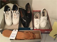 4 pair mens shoes size 10 (dress; tennis shoes;