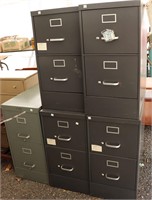 (5) 2 Drawer File Cabinets