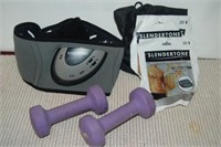 Slendertone Stimulator and Hand Weights