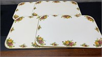 4 Royal Albert Old Country Roses Place Mats 14.5"