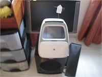 MIXED LOT / SPEAKERS / HP PRINTER /MONITOR/ LAMP