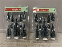 Miniature Artificial Snowy Trees