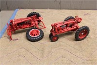 (2) FARMALL F-20 TOY TRACTORS - ONE NEEDS