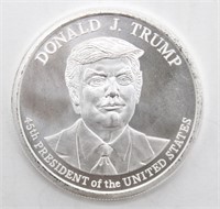 1 Troy OZ .999 Silver President Trump Silver Round