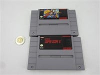 2 jeux pour Super Nintendo SNES