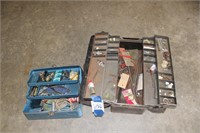 2 METAL TOOL BOXES W/ CONTENTS