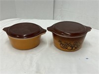 2 Pyrex Glass Bowls