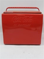 1950'S COCA COLA COOLER W/ TRAY REPAINTED