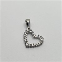 SILVER CUBIC ZIRCONIA  PENDANT