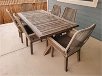 PATIO TABLE W/ (6) CHAIRS