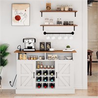 YITAHOME Farmhouse Coffee Bar Cabinet, 47" Wine