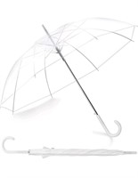 12 Pk Liberty Imports Large Clear Umbrella,