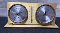 Vintage Birks Brass Barometer/ Hygrometer Made In