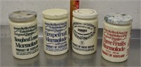 Vintage marmalade jars